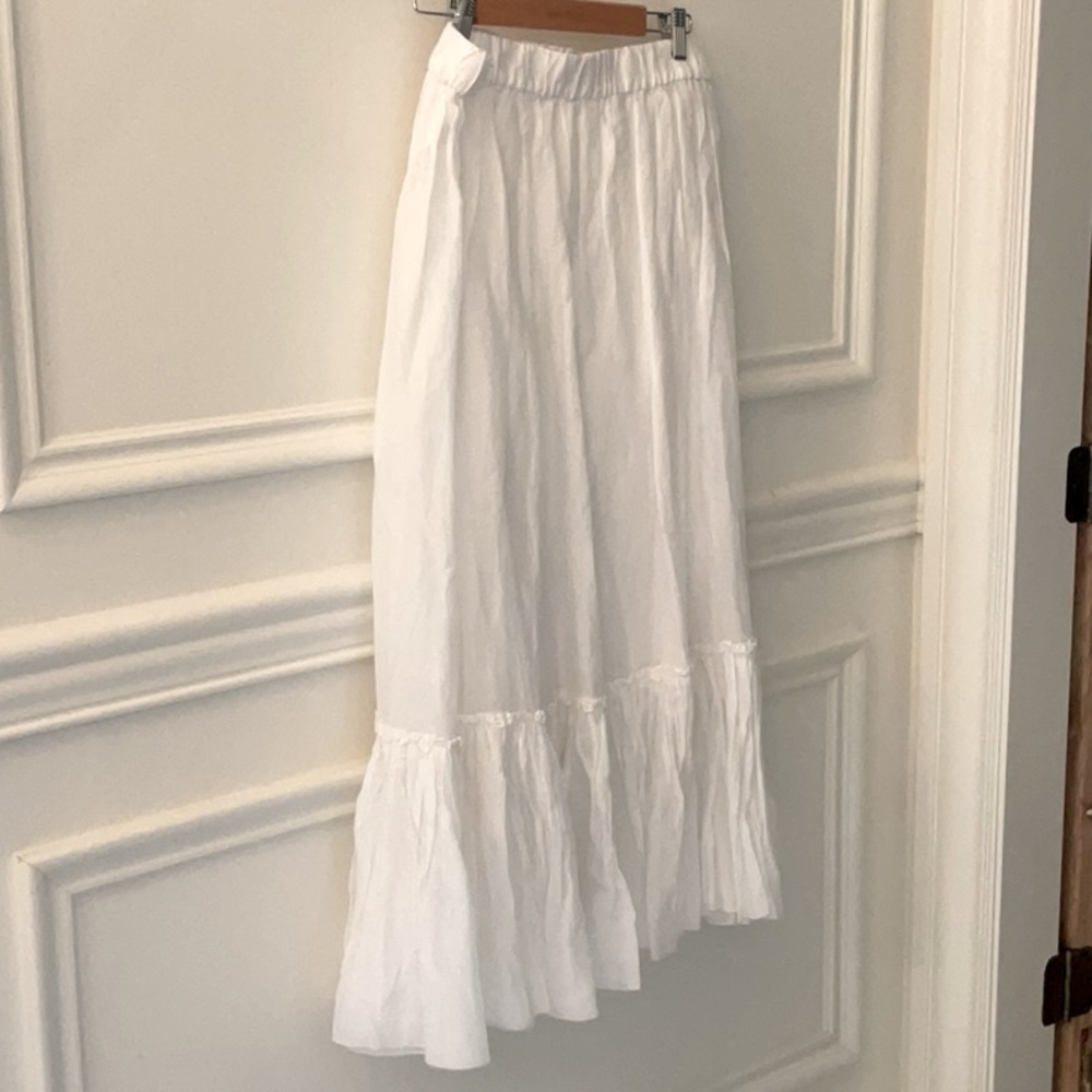 NWOT J.CREW AMELIA MAXI SKIRT IN CRINKLE COTTON